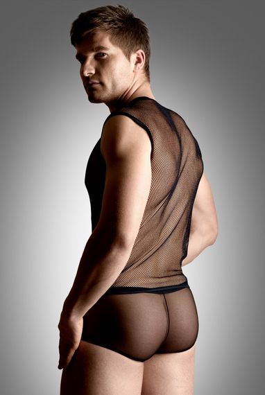 Комплект білизни - Net Set, Shirt And Thong, black XL | Зображення 1
