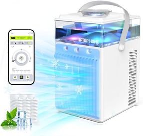 Міні-кондиціонер Tiptop Home Air Cooler Fan 800 мл, охолоджувач повітря 4 в 1, мобільний кондиціонер