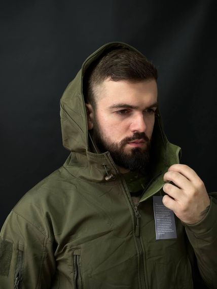 Тактична куртка soft shell olive BITT | Зображення 5