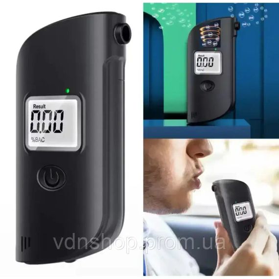 Алкотестер з LCD дисплеєм від батарейок / Тестер на алкоголь / Алкометр / Алкотестер портативний | Зображення 2