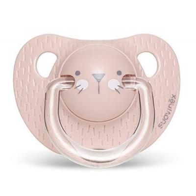 Пустышка Suavinex Hygge анатом.Уютные истории 18+ мес. розовая (306579)