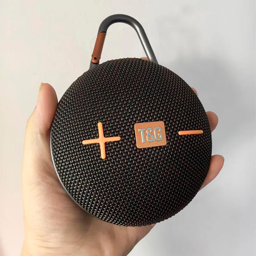 Портативная Bluetooth колонка TG648 с функцией громкой связи, радио, карабин, чёрная | Зображення 2