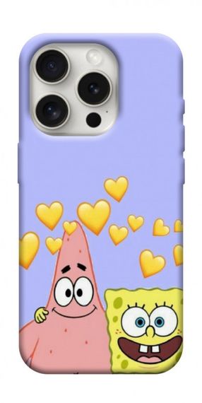 Чохол з картинкою Боб і Патрік для Apple iPhone 16 Pro (6.3")