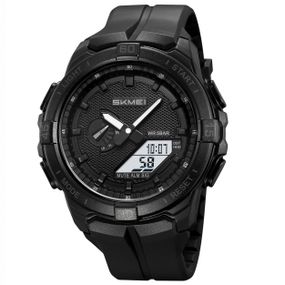 Наручний годинник Skmei 2583BKWT Black-White з кварцовим механізмом та підсвіткою