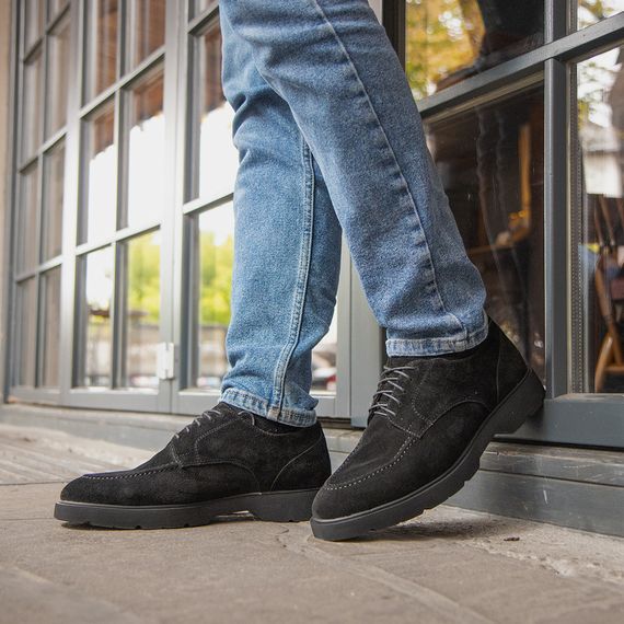 Чоловічі замшеві туфлі на товстій підошві 40 розмір | Зображення 6