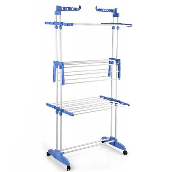 Многоярусная сушилка для белья до 40 кг  (172х73х64 см) Garment Rack With Wheels / Складная напольная сушилка | Зображення 3