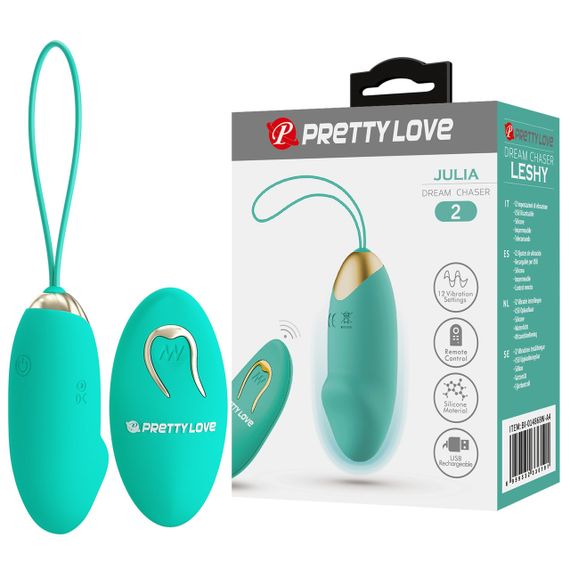 Виброяйцо серии Pretty Love - Julia Dream chaser 2 Green, BI-014362W-4A4 sexstyle