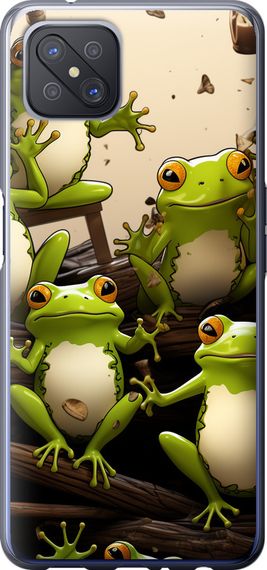 Чехол на Oppo Reno 4 Z Жабки "5656u-2278-17620"