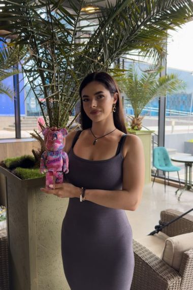 Bearbrick дизайнерська статуетка ведмідь Беарбрік 28 см mb013 рожева | Зображення 5