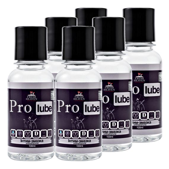 Интим-смазка унисекс (блок 6шт) Fresh Heaven Pro Lube 100ml (Travel версия)