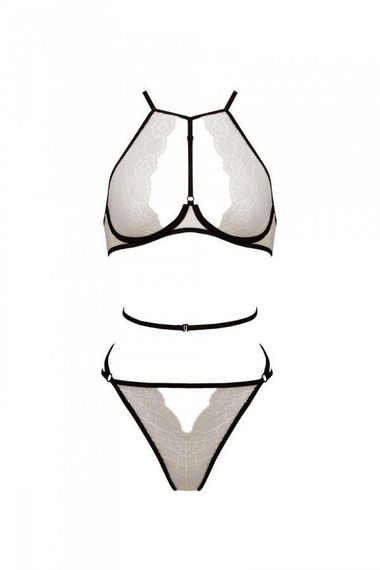 Комплект белья Passion CHIKA SET, S/M, cream, топ, трусики sexstyle | Зображення 3