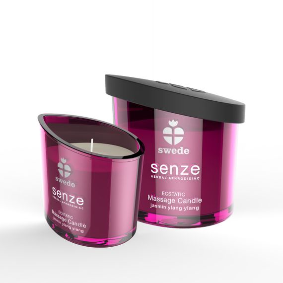 Масажна свічка - Swede Senze Ecstatic Jasmine Ylang Ylang, 150 мл Sex Aura | Зображення 1