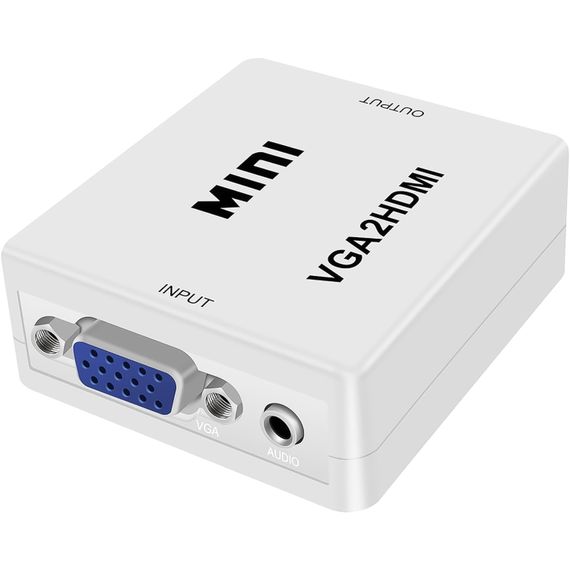 Конвертер видеосигнала с аналогового VGA на цифровой HDMI порт Addap VGA2HDMI-01, Full HD 1080P | Зображення 1