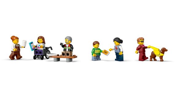 Конструктор LEGO City Трамвай і вокзал у центрі міста 60423 | Зображення 6