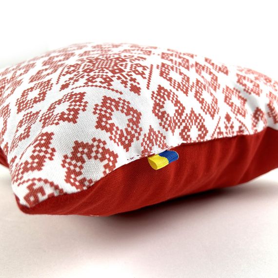 Подушка декоративна SoundSleep Код Незламної Нації червоний з білим (94205114) | Зображення 1