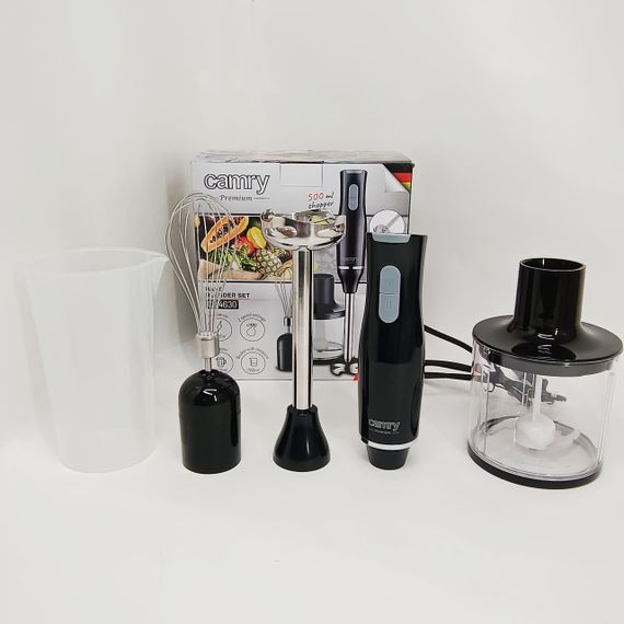 Погружной блендер с измельчителем, Блендер для смузи и соусов, Измельчитель для кухни металлический DG-43 | Зображення 5