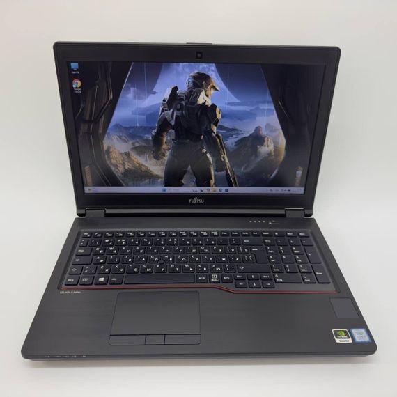 Мобільна робоча станція Fujitsu Celsius H780 / 15,6" (1920x1080) IPS / Intel Core i7-8750H (6 (12) ядер по 2.2 - 4.1 GHz) / 16 GB DDR4 / 512 GB SSD / nVidia Quadro P600, 4 GB GDDR5, 128-bit / WebCam б/в + Подарунок Миша та килимок | Зображення 2