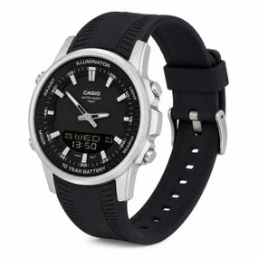 Класичний Чоловічий годинник Casio AMW-880-1A стальний, водонепроникний, Японія