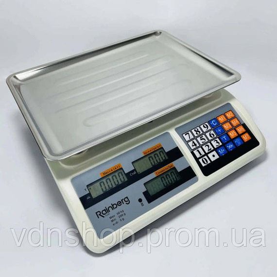 Ваги для підприємства, Ваги торгові 50 кг на стіл, Ваги торгові для ринку 50 кг ринку FG-96