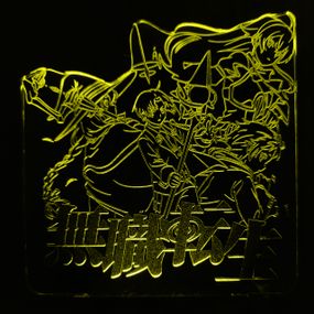 Акриловий світильник-нічник Переродження безрабітного жовтий tty-n001657