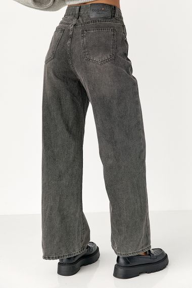 Прямі жіночі джинси Straight - чорний цвет, L (є розміри) | Зображення 1