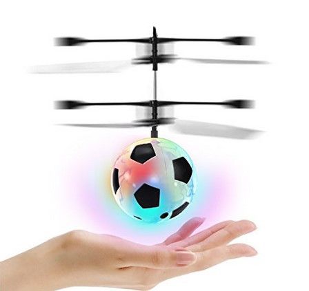 Летающий шар со светом Flying Ball Шарик-вертолет летающий от руки мяч | Зображення 1