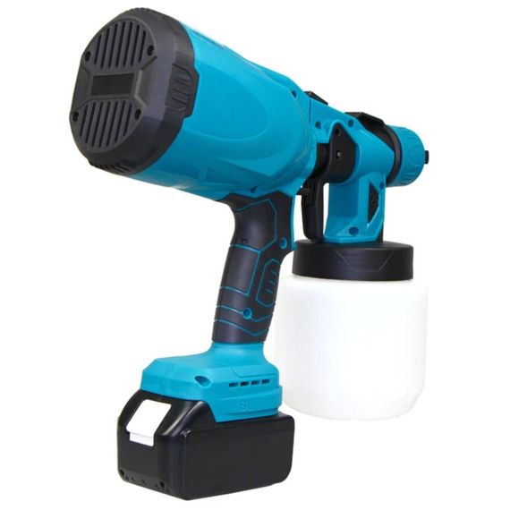 Краскопульт электрический на 800мл, с регулировкой ширины + аккумулятор 24V / Аккумуляторный краскораспылитель | Зображення 3