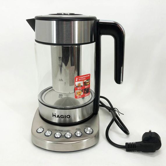 Електрочайник чайник з підсвічуванням, Вишуканий електрочайник, Чайник прозорий з підсвічуванням XR-58 | Зображення 5