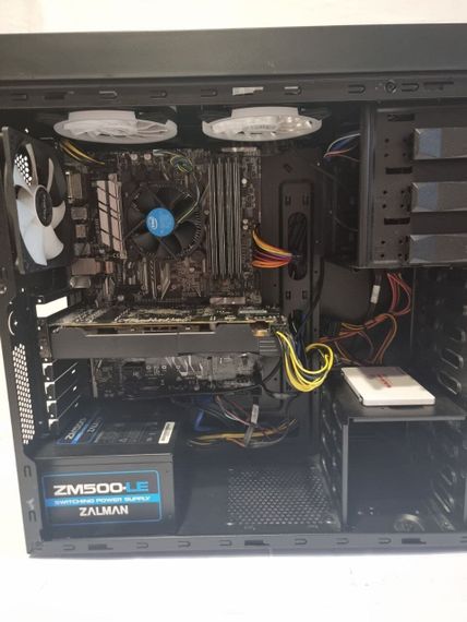 Ігровий ПК Zalman Z5 Plus Tower / Intel Core i5-6400 (4 ядра по 2.7 - 3.3 GHz) / 16 GB DDR4 / 256 GB SSD + 1000 GB HDD / AMD Radeon RX 470, 4 GB GDDR5, 256-bit / 500W б/в | Зображення 8