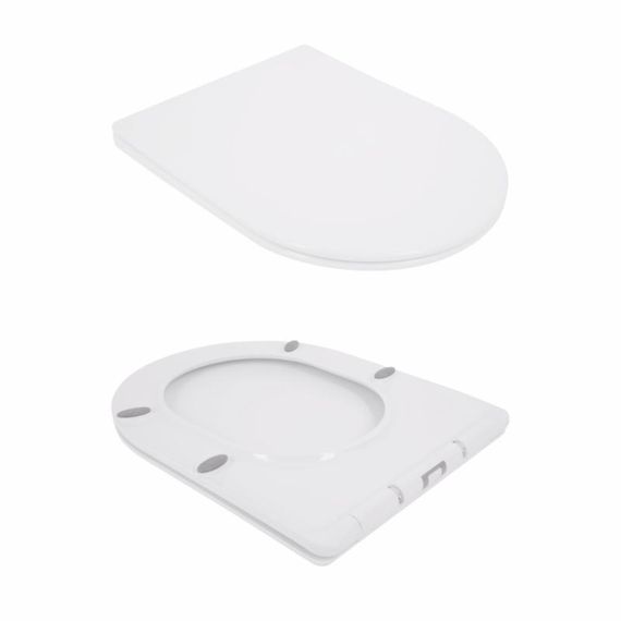 Унитаз подвесной Qtap Jay безободковый с седалием Soft-close QT07335176W | Зображення 7
