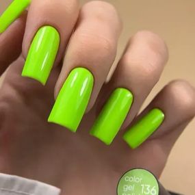Гель-лак Valeri 136 "Салатовый неон" 6 мл
