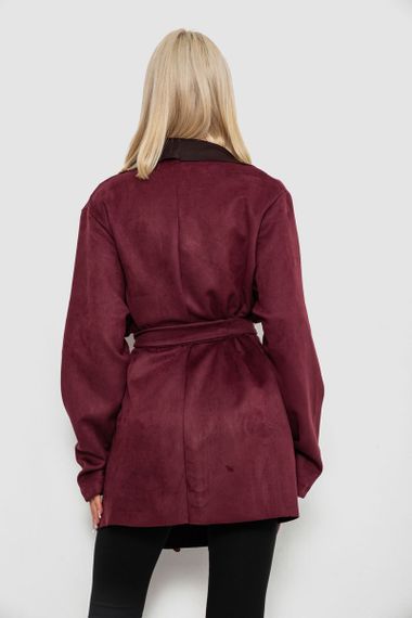 Кардиган женский однотонный, цвет сливовый, 257R001 | Зображення 3