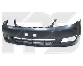 Передний бампер Toyota Corolla 05-07 (E12 EUR) с отв. ПТФ (черный)  5211902560