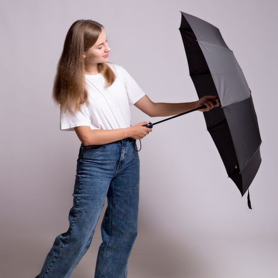 Зонтик премиум качества - Автоматический, мужской укреплённый зонт с JD-728 деревянной ручкой | Зображення 9