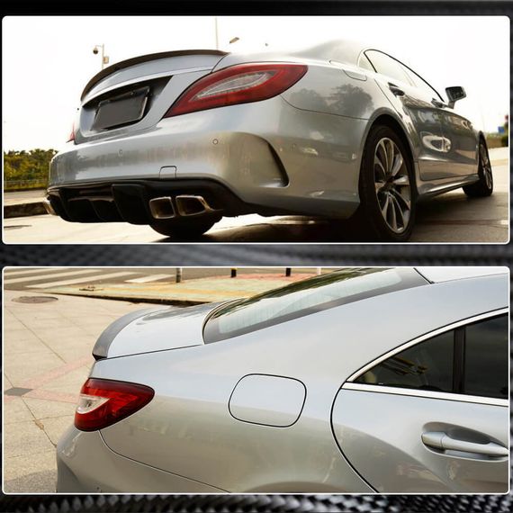 Спойлер V5 (для SD, Карбон) для Mercedes CLS C218 2011-2018 гг | Зображення 4