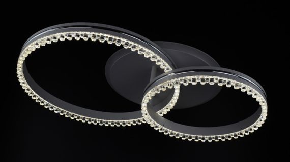 Люстра світлодіодна стельова LED світильник для квартири на стелю лед з пультом 26028 Білий 12х40х61 см. | Зображення 4