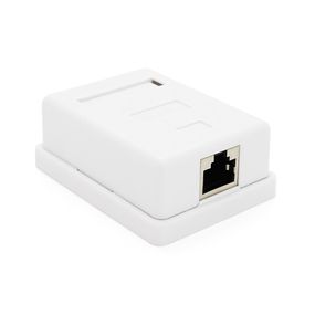 Розетка RITAR FTP 8P8C RJ45 1 порт Cat-6,накладная белая Q500