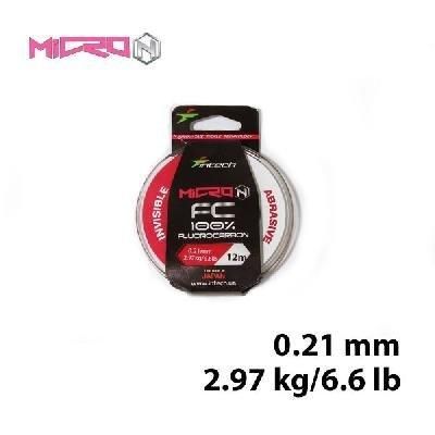 Флюорокарбон Intech Интеч Micron FC 12м 0.21mm 2.97kg / 6.6lb
