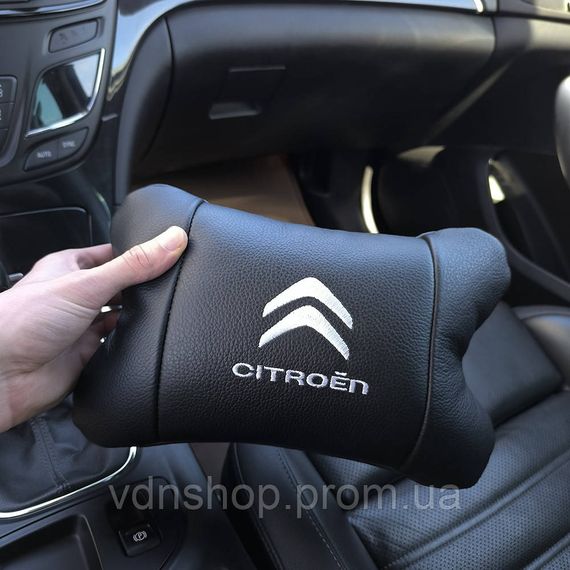 Подушка для підтримки голови Citroën, Подушка підголівник в подарунок, Подарунок водієві QK-39 | Зображення 1