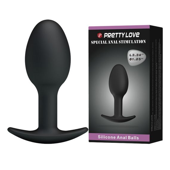 Анальна пробка - Pretty Love Special Anal Stimulation Anal Balls 3.34" Black sexstyle