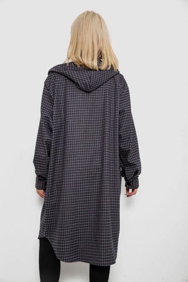 Кардиган женский в клетку, цвет серый, 257R233-4 | Зображення 3