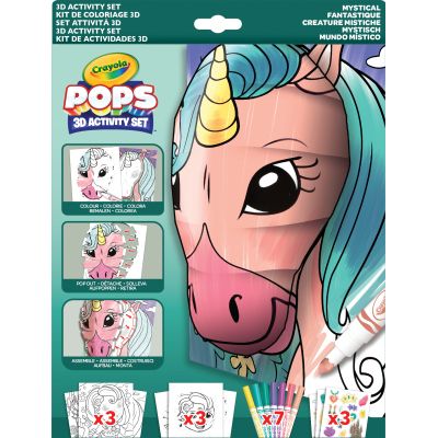 Набор для творчества Crayola POPS 3D &quot;Мистические создания&quot; с 7 фломастерами (04-2803)