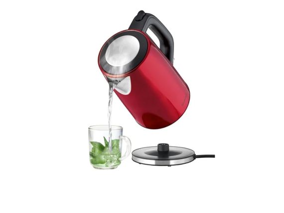 Електрочайник з нержавіючої сталі Silver Crest SWKE 3100 F1 червоний, 1,7 л, 3100 Вт | Зображення 1