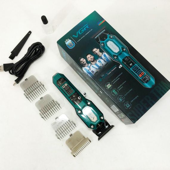 Акумуляторна машинка для стрижки VGR V-900 з дисплеєм, бездротова для стрижки волосся | Зображення 4