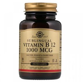 Вітамін Б12 Solgar Vitamin B12 1000 mcg 250 Nuggets