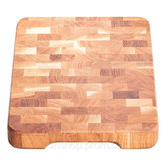 Дошка для нарізки обробна 25×35 см дошка кухонна дерев'яна Доміно з ясена C51W250350Y | Зображення 4