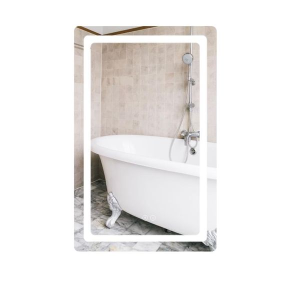 Зеркало Qtap Mideya (DC-F911) 500х800 с LED-подсветкой Touch, с антизапотеванием, диммером QT2078F911W