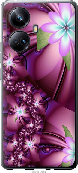 Чехол на Realme 10 Pro Plus Цветочная мозаика "1961u-2944-17620"