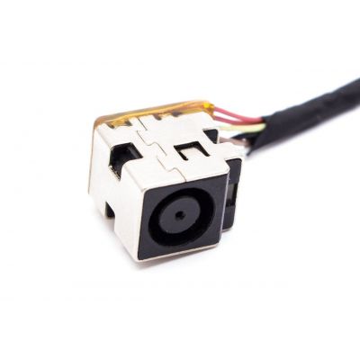 Разъем питания ноутбука с кабелем HP для HP PJ865 (7.4mm x 5.0mm + center pin),8(7)-pin,11 см (A49079) | Зображення 1