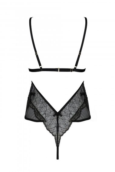 Боді Passion AMBERLY BODY black, S/M, відкрита спина, низ стрінги | Зображення 3